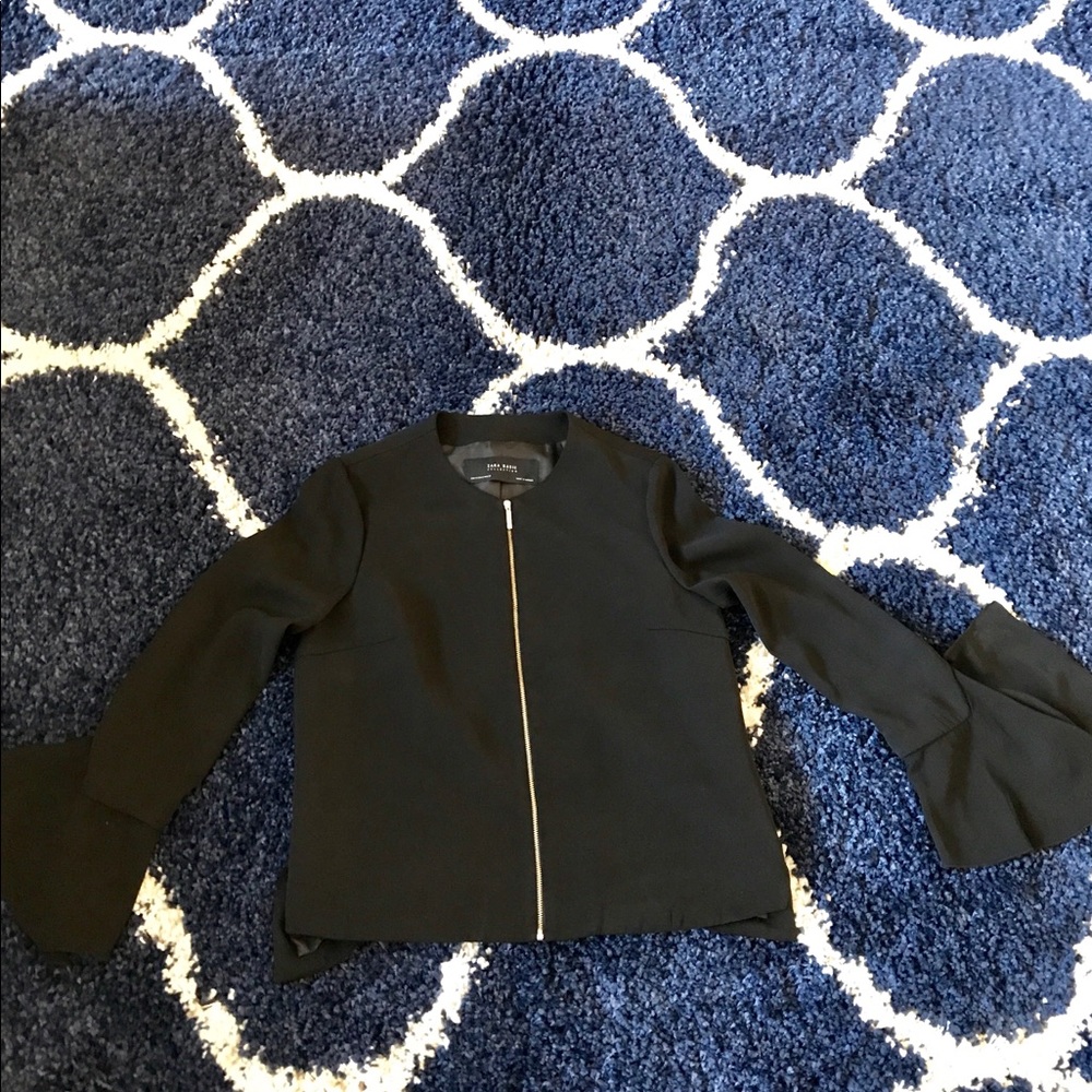 ZARA basic zip up blazer